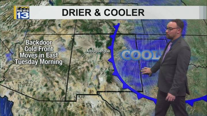 Drier and cooler conditions in place this week