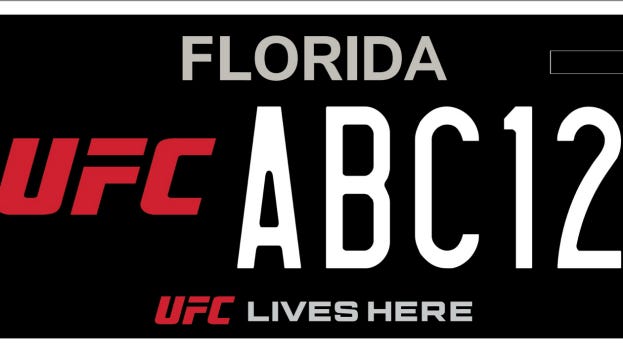 Florida lawmakers say it's time for UFC tags to benefit charities