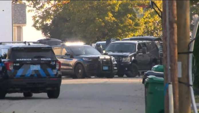 Large Warwick police presence gathered at city home since early morning
