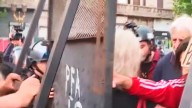 Nueva marcha de jubilados en el Congreso: hay incidentes entre la policía y manifestantes
