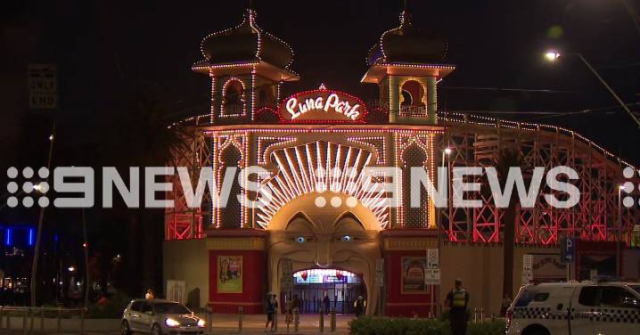 Teenagers attacked by machete-wielding gang outside Melbourne's Luna Park