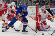 Islanders dominate Red Wings 7-2 behind Heineman’s two goals