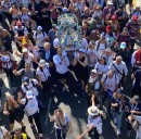 Masiva demostración de fe: cientos de miles de fieles marcharon a Luján