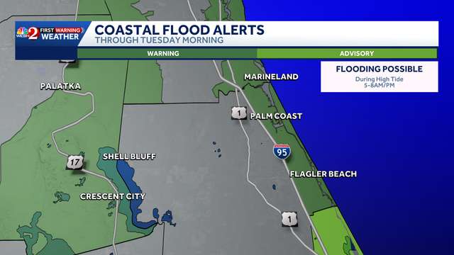 flooding, rip current concerns in Central Florida