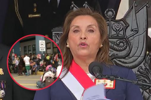 Dina culpa a inmigrantes