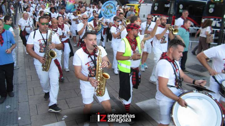 Las charangas llenarán el centro de Zaragoza este jueves: horario y recorrido del Maratón de Charangas 2025