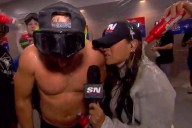Everyone was so impressed by Hazel Mae during Toronto Blue Jays champagne mayhem