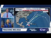 Breaking down the latest advisory for Tropical Storm Melissa as it nears hurricane strength