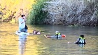 Dad and 8-year-old son saved in swift water rescue on Arizona river