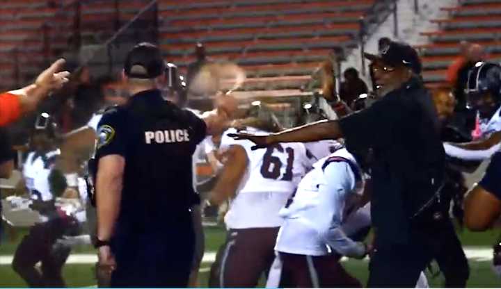 Police deploy pepper spray after high school football postgame altercations