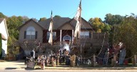 Army Combat Veteran builds life-size pirate ship Halloween display at Clarksville home