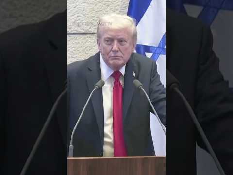 Trump's Knesset Speech Interrupted Before Two Lawmakers Removed