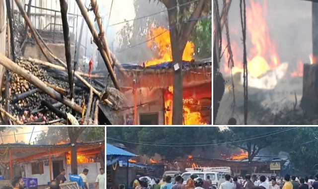 Fire Breaks Out at Bhubaneswar Unit-I Market, Shops Gutted