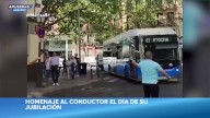 El emotivo vídeo del homenaje de unos compañeros de trabajo a un conductor de bus el día de su jubilación