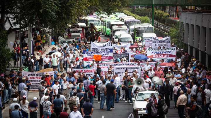 Transportistas Suspenden Marchas y Bloqueos en la CDMX este Miércoles 29 de Octubre