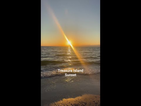 Sunset in beautiful Treasure Island, Florida, on Oct. 29