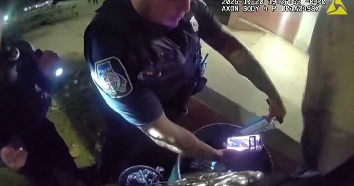 Body cam shows Baltimore County officers stunned after gun scare was just a bag of chips