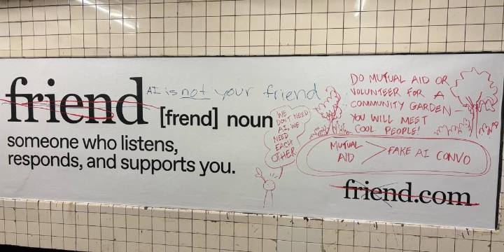22-year-old AI CEO behind ‘friend.com’ necklace welcomes graffiti on his $1 million ad campaign: 'Capitalism is the greatest artistic medium'