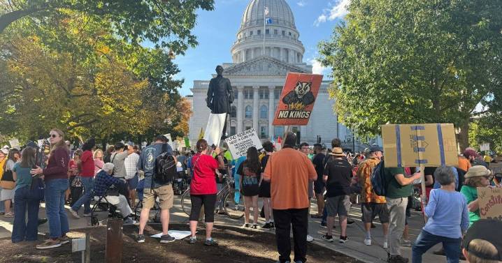 Madison protest draws thousands for 'No Kings' Day of Action