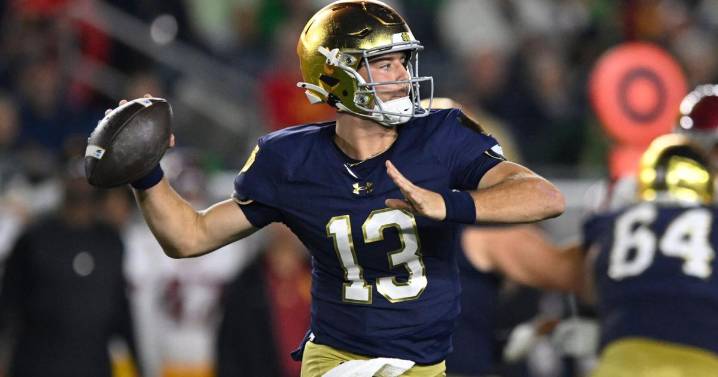 C.J. Carr's quick progression has put No. 12 Notre Dame back in the playoff conversation
