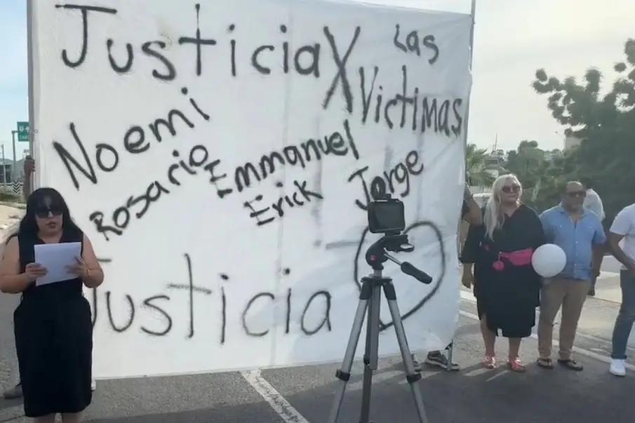 Familiares exigen justicia tras accidente con tres víctimas en San José del Cabo