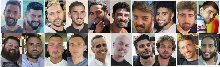 Los rehenes vivos que Hamás prevé liberar: 20 hombres israelíes de entre 21 y 48 años y casi todos civiles
