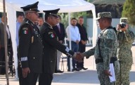Asume coronel Mauricio Cansino el mando de la Guarnición Militar