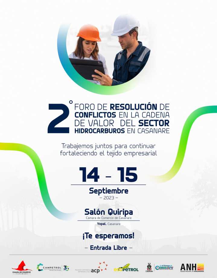 II Foro de resolución de conflictos en la prestación de bienes y servicios del sector petróleo y gas en Casanare