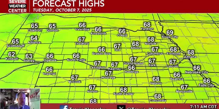 A little chill in the air this morning turns into a very pleasant fall day