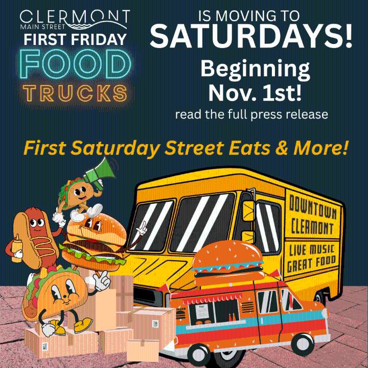 Clermont’s First Friday Food Trucks is Moving