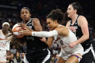 Jackie Young scores 32 as Las Vegas dominates Phoenix for 2