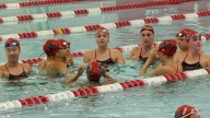 Naperville Central girls swimming cruises past Metea Valley on Senior Night