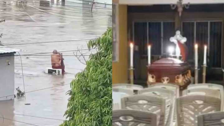 Muere Abuelita que Sobrevivió a Inundación Abrazada a su Esposo en una Azotea en Poza Rica