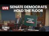 Senate Democrats hold the floor in shutdown fight