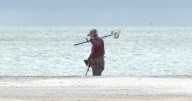 People comb Buckroe Beach to see what washed up after weekend storm