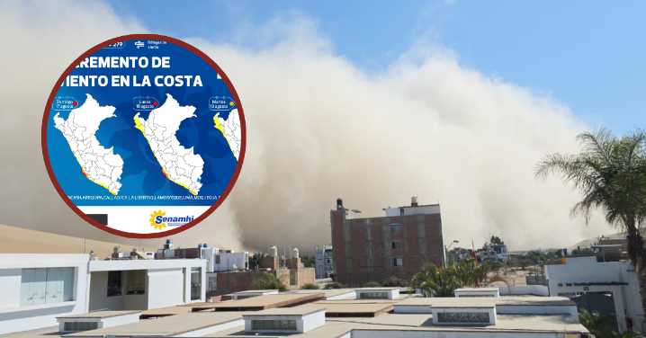 Senamhi advierte aumento de temperatura y fuertes vientos en la sierra y costa sur este 24 y 25 de octubre