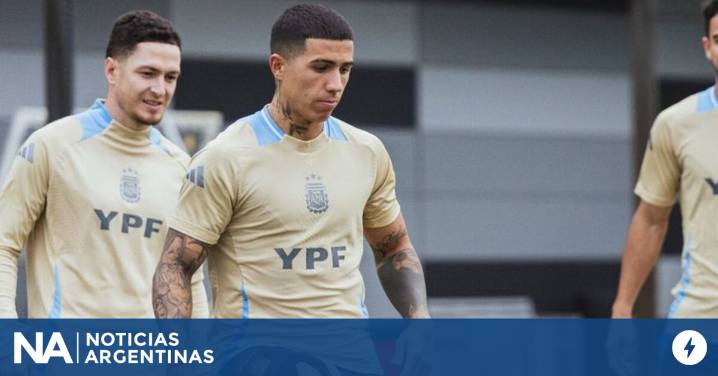 Enzo Fernández quedó desafectado de la Selección por una sinovitis
