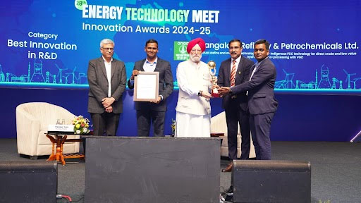 MRPL bags 4th successive best refining 'Innovation (R&D) Award' at ETM 2025