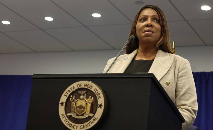 NY Attorney General James Charged With Fraud