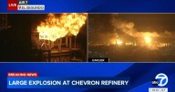 Massive fire erupts at Chevron refinery near Los Angeles