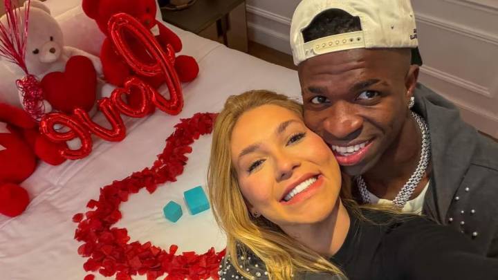 Tras el escándalo del clásico español, Vinicius Jr. confirmó su relación con Virginia Fonseca