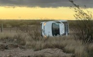 Volcaron en la ruta y salieron ilesos