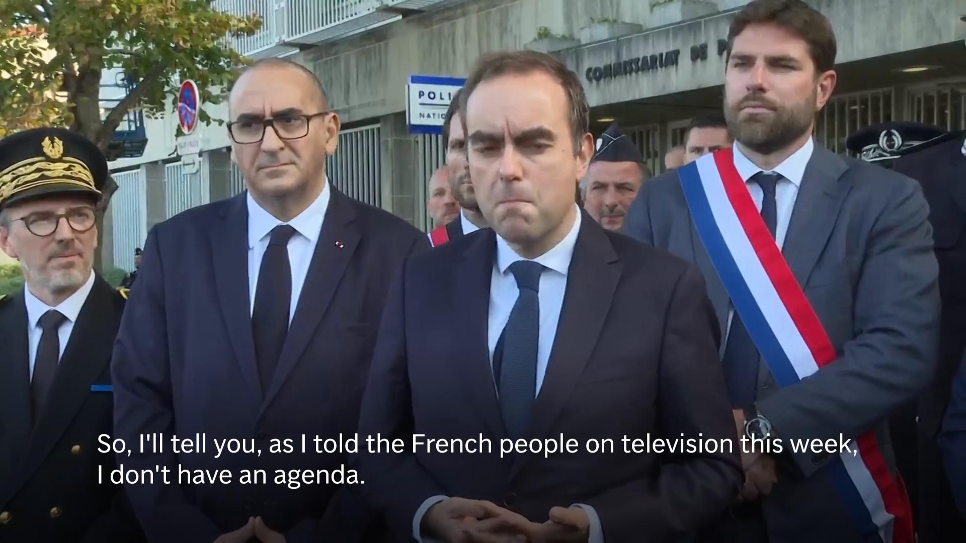 France's newly reappointed prime minister says there weren't 'a lot of candidates' for his job