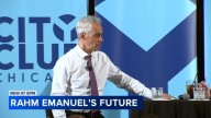 Former Chicago Mayor Rahm Emanuel discusses considering presidential run, criticizes President Donald Trump at City Club
