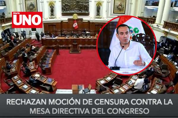 Congreso rechaza admitir a debate moción de censura contra la Mesa Directiva de José Jerí