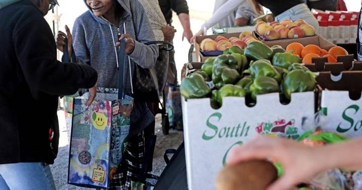 Residents line up for North St. Louis distribution event