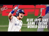 Blue Jays were 'grinding out at-bats' to beat Dodgers in World Series Game 1 