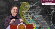 Claudia Sheinbaum alerta que el huracán Priscilla podría alcanzar categoría 3 y llama a Baja California Sur a extremar precauciones