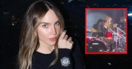Belinda se lesiona tras tocar la batería en concierto: ‘Lo que me faltaba’