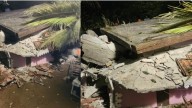 Mudslip traps family inside their home at Adimali in Idukki